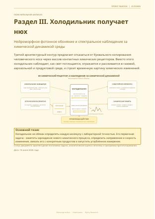 Первая страница: Раздел III. Холодильник получает нюх