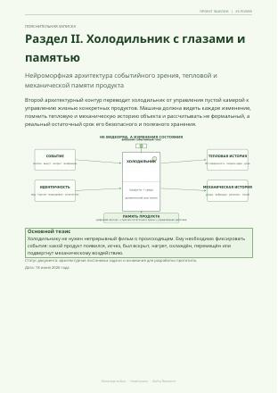 Первая страница: Раздел II. Холодильник с глазами и памятью
